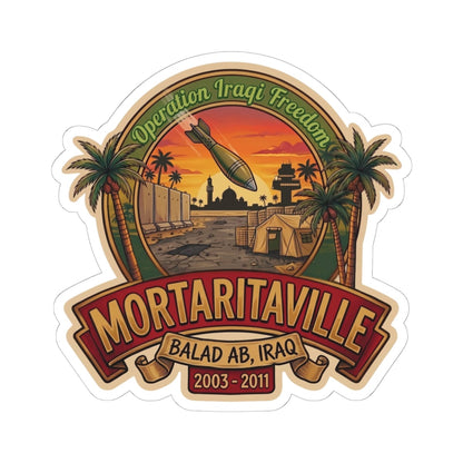 K-Factor Supply Co Mortaritaville Mk 1 Sticker 6" × 6"