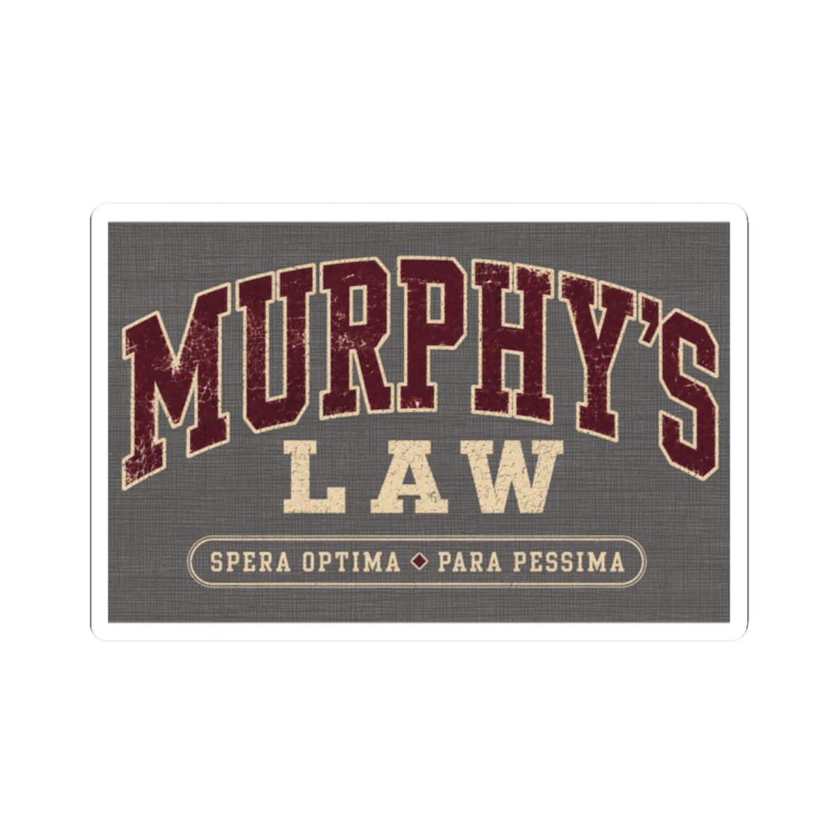 K-Factor Supply Co Murphy's Law Mk 1 Sticker 2" × 2"