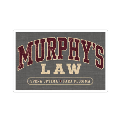 K-Factor Supply Co Murphy's Law Mk 1 Sticker 3" × 3"