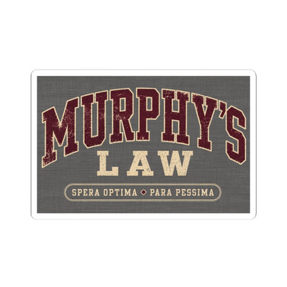 K-Factor Supply Co Murphy's Law Mk 1 Sticker 4" × 4"
