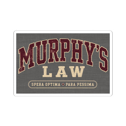 K-Factor Supply Co Murphy's Law Mk 1 Sticker 6" × 6"