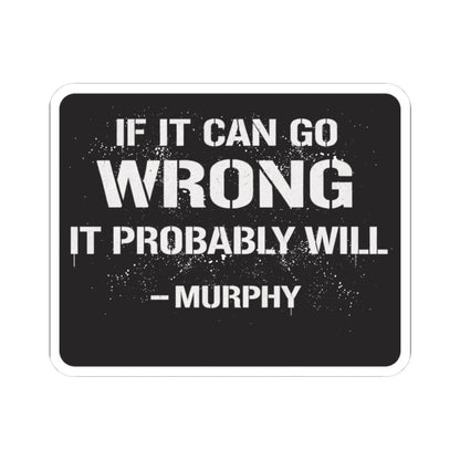 K-Factor Supply Co Murphy's Law Sticker 3" × 3"