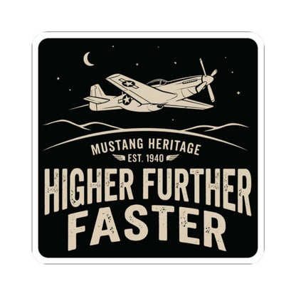 K-Factor Supply Co Mustang Heritage Sticker 2" × 2"