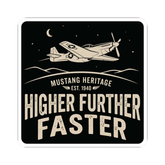 K-Factor Supply Co Mustang Heritage Sticker 2" × 2"