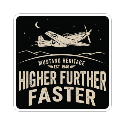 K-Factor Supply Co Mustang Heritage Sticker 3" × 3"