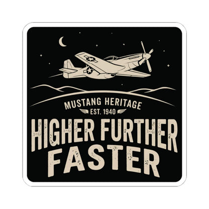 K-Factor Supply Co Mustang Heritage Sticker 6" × 6"