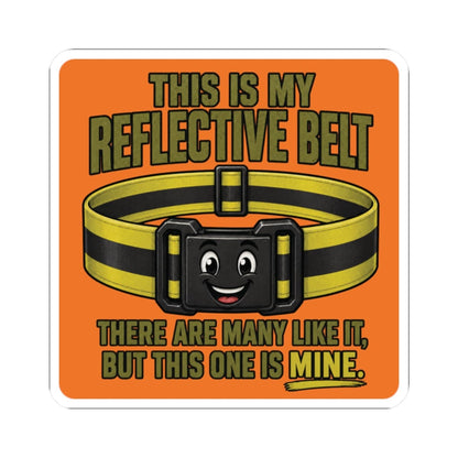 K-Factor Supply Co My Reflective Belt Sticker 2" × 2" / White