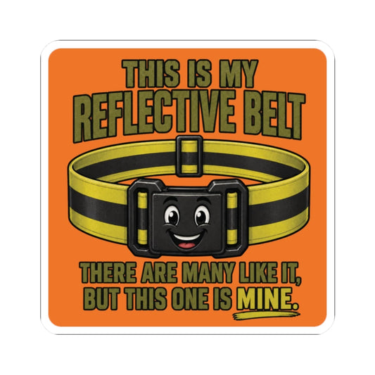 K-Factor Supply Co My Reflective Belt Sticker 2" × 2" / White