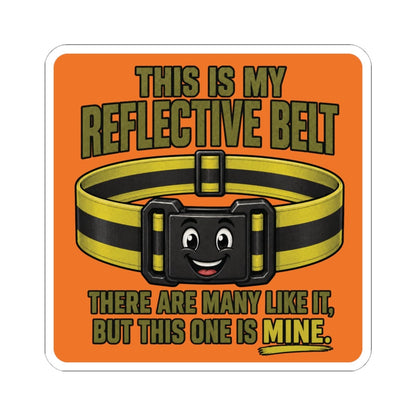 K-Factor Supply Co My Reflective Belt Sticker 6" × 6" / White