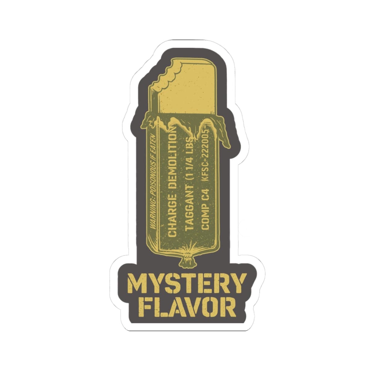 K-Factor Supply Co Mystery Flavor Sticker 3" × 3"