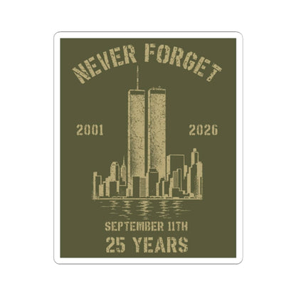 K-Factor Supply Co Never Forget Sticker 2" × 2"