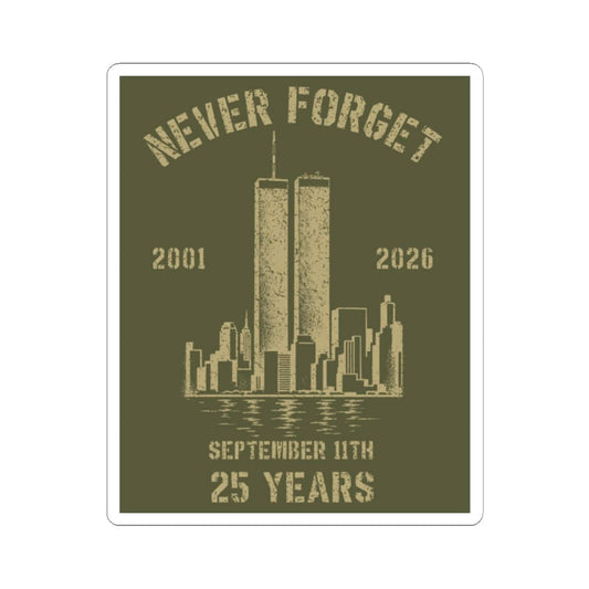 K-Factor Supply Co Never Forget Sticker 2" × 2"