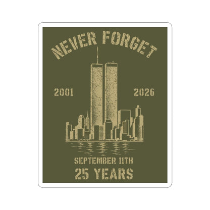 K-Factor Supply Co Never Forget Sticker 3" × 3"