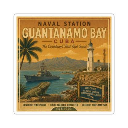 K-Factor Supply Co NSGB Cuba Travel Sticker 2" × 2"