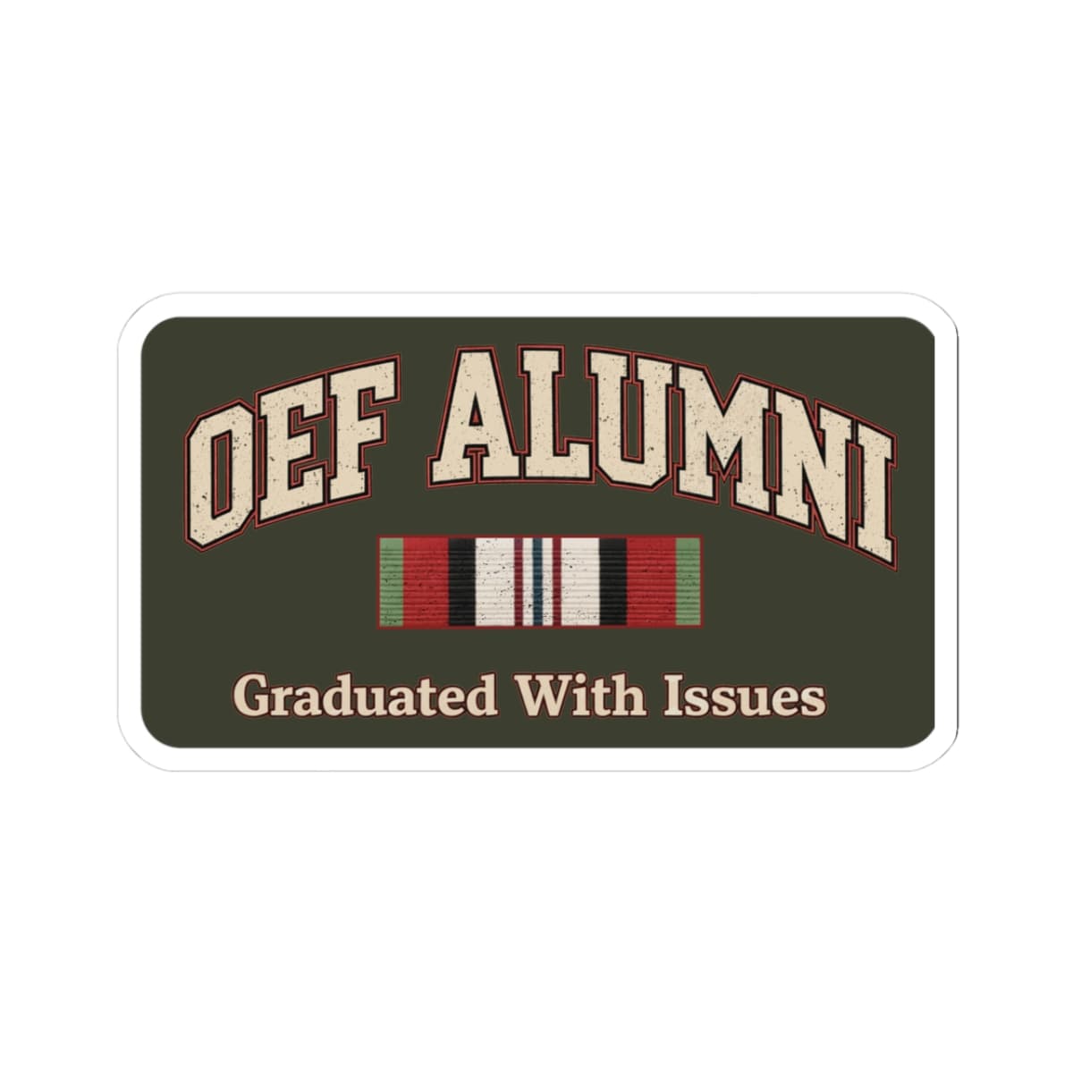 K-Factor Supply Co OEF Alumni MK 1 Sticker 3" × 3"