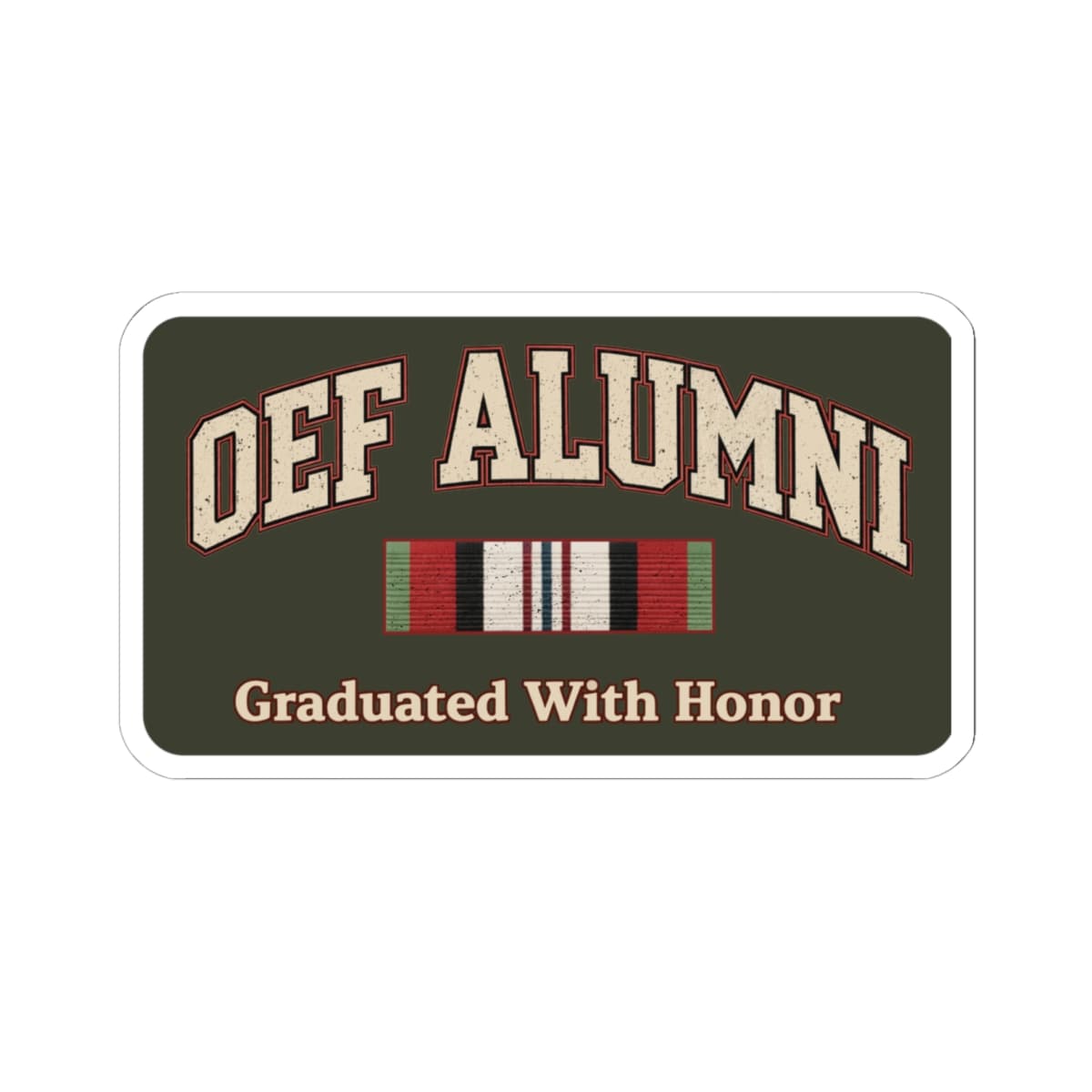 K-Factor Supply Co OEF Alumni MK 2 Sticker 6" × 6"