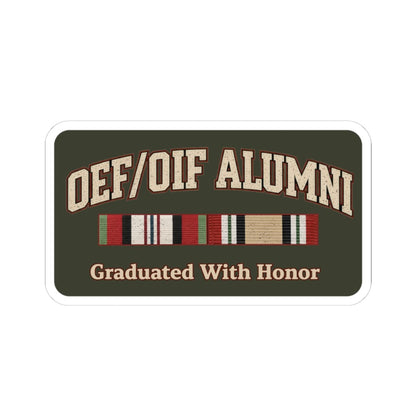 K-Factor Supply Co OEF OEF Alumni MK 2 Sticker 4" × 4"