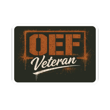 K-Factor Supply Co OEF Veteran Sticker 2" × 2"