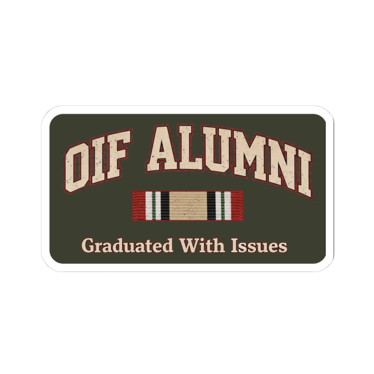 K-Factor Supply Co OIF Alumni MK 1 Sticker 3" × 3"