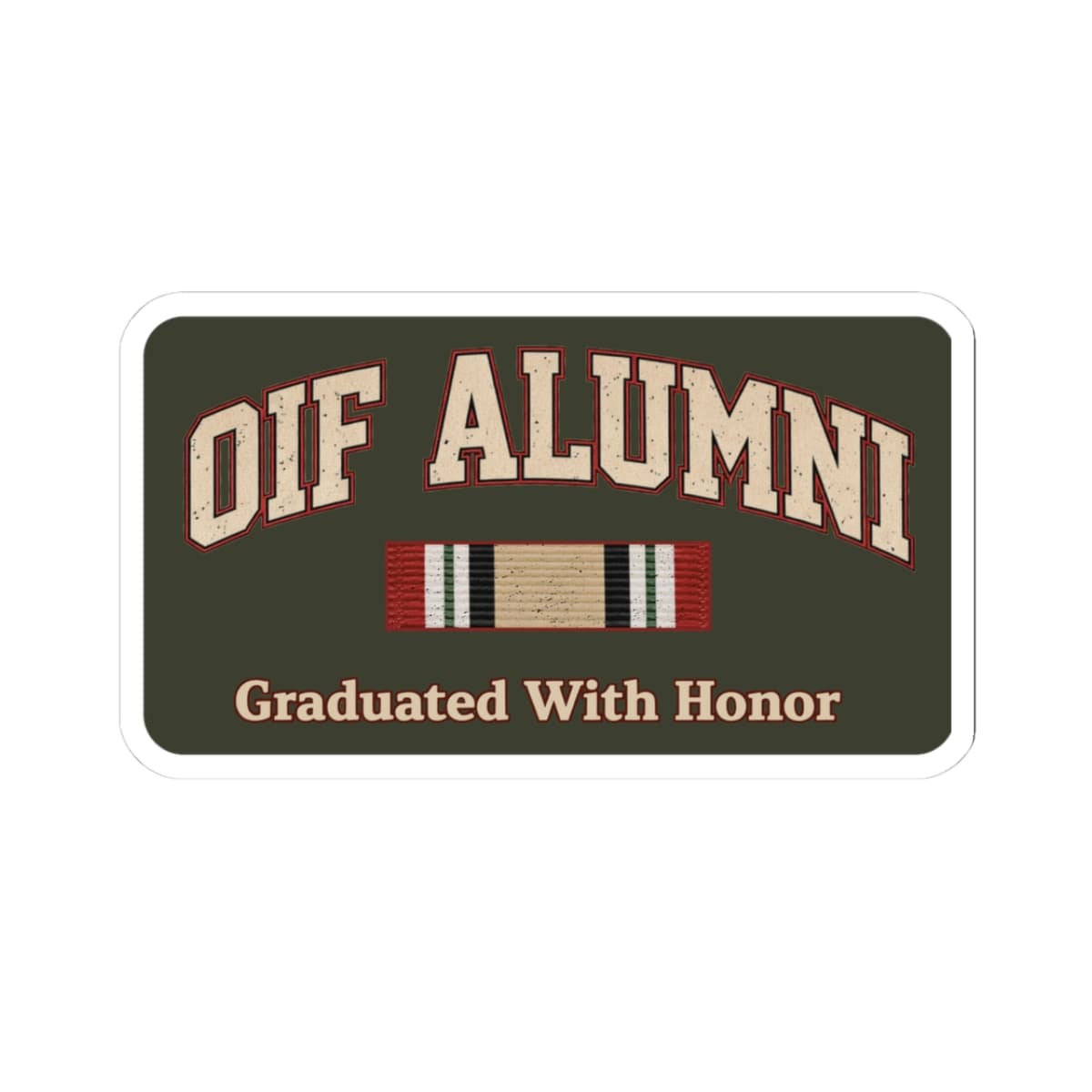 K-Factor Supply Co OIF Alumni MK 2 Sticker 3" × 3"