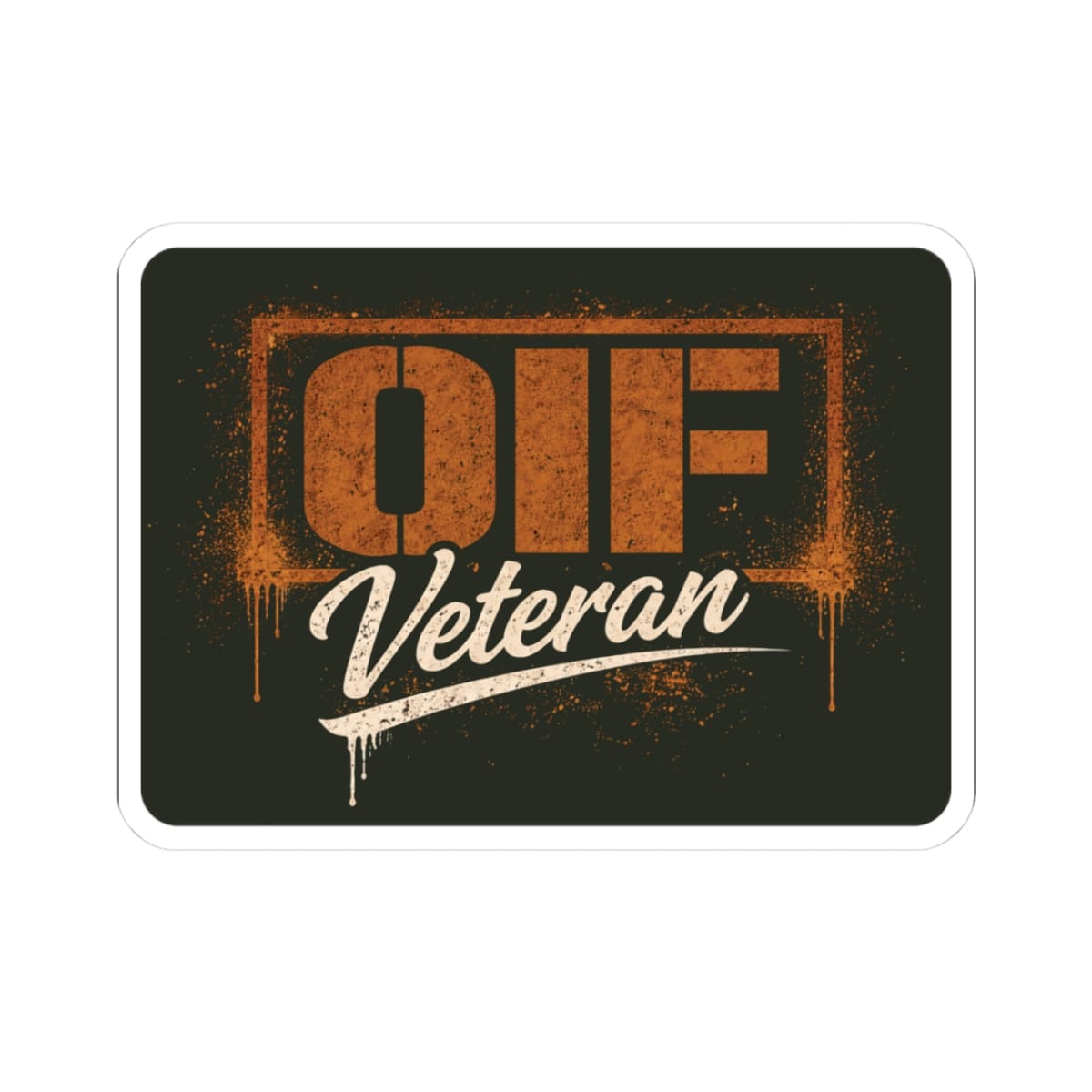 K-Factor Supply Co OIF Veteran Sticker 3" × 3"