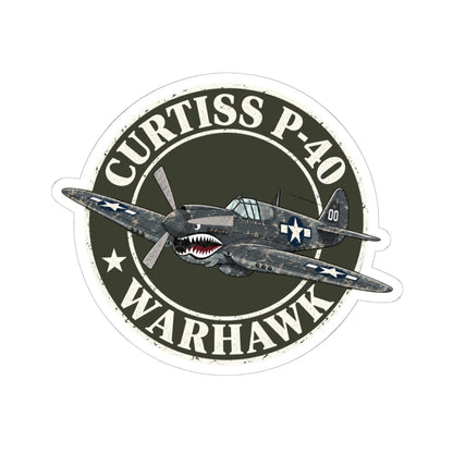 K-Factor Supply Co P-40 Warhawk Sticker 6" × 6"