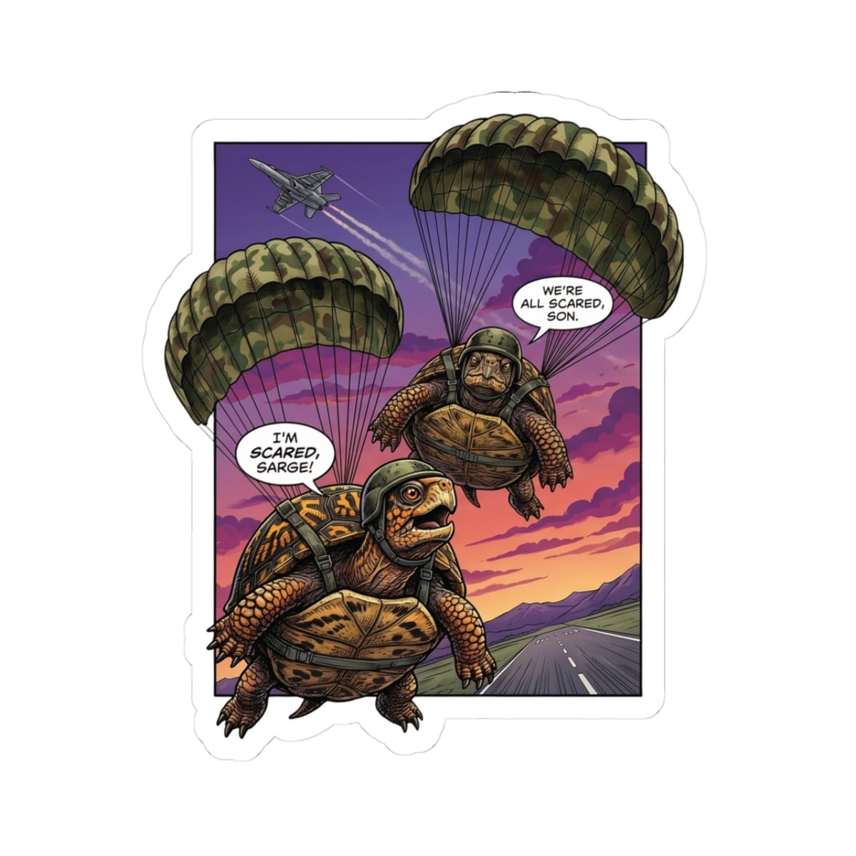 K-Factor Supply Co Para-Terrapins Mk 2 Sticker 3" × 3"