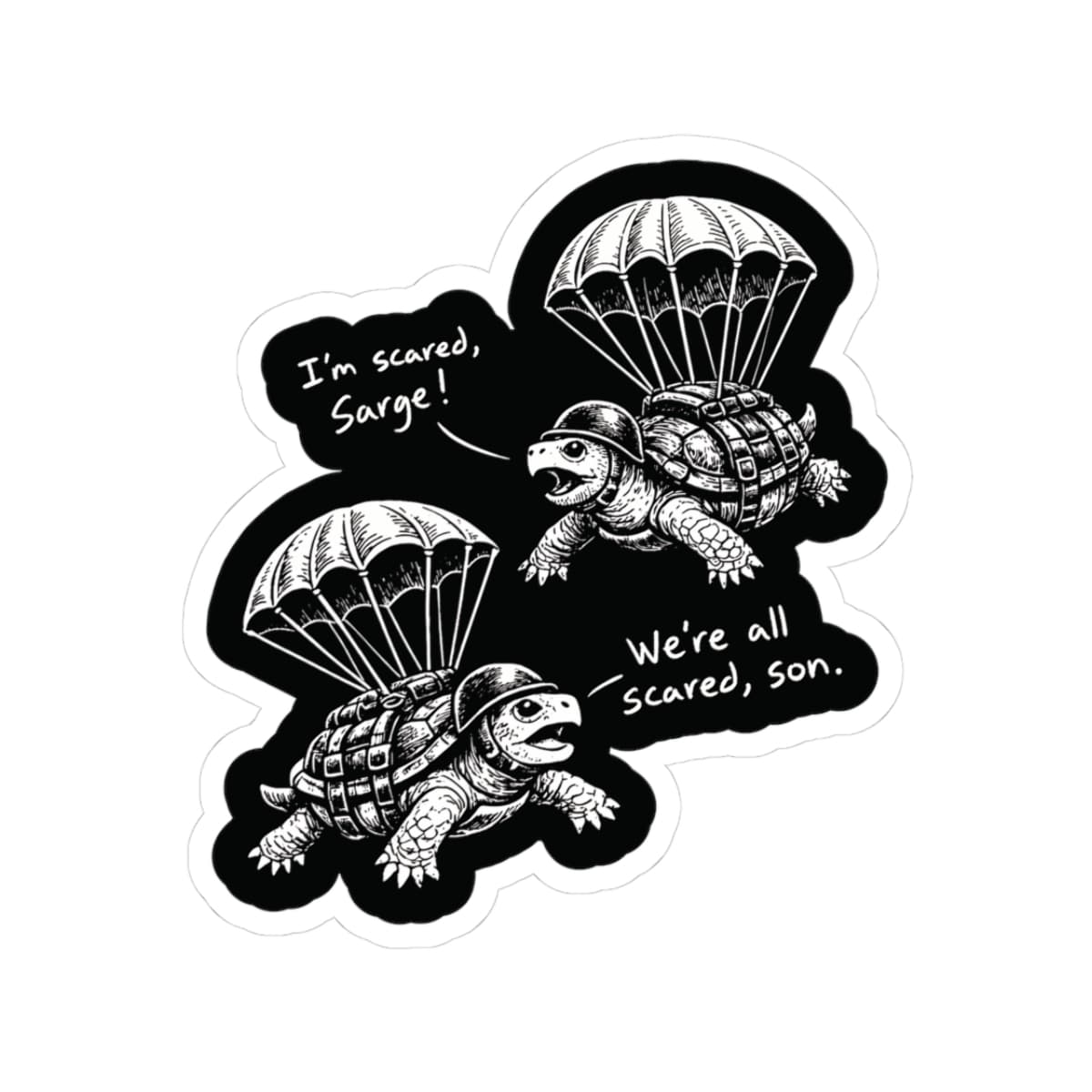 K-Factor Supply Co Para-terrapins Sticker 3" × 3"