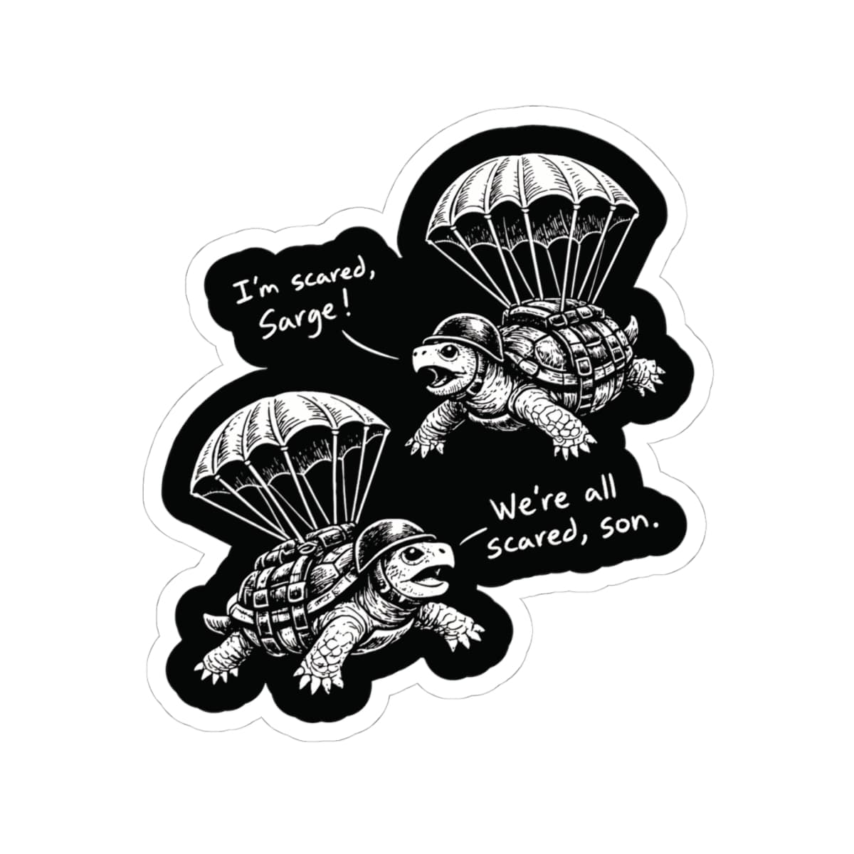 K-Factor Supply Co Para-terrapins Sticker 4" × 4"