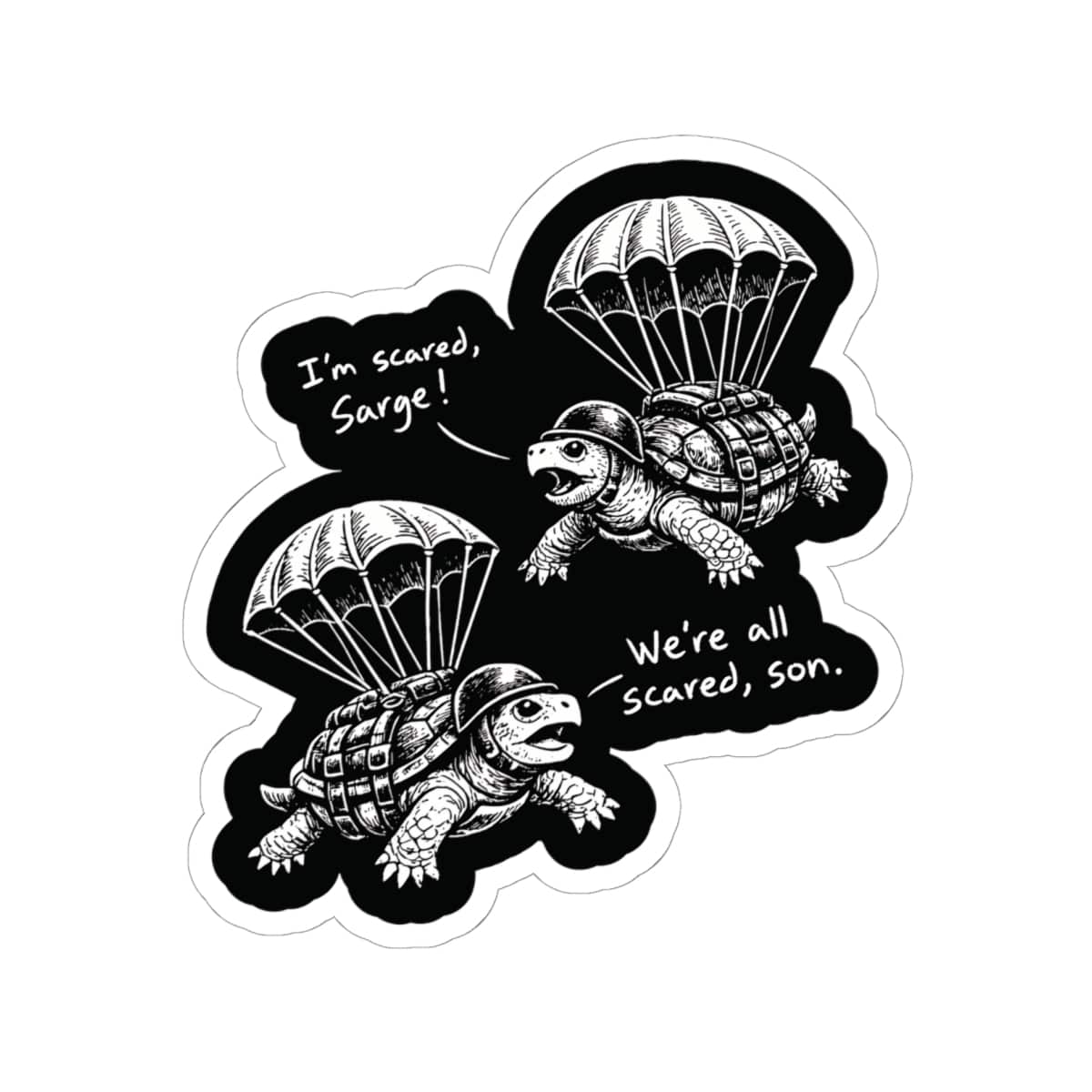 K-Factor Supply Co Para-terrapins Sticker 6" × 6"
