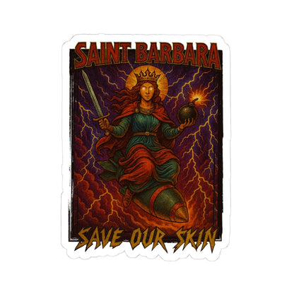 K-Factor Supply Co Patron Saint Sticker 4" × 4"