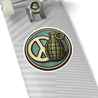 K-Factor Supply Co Peace Grenade Sticker