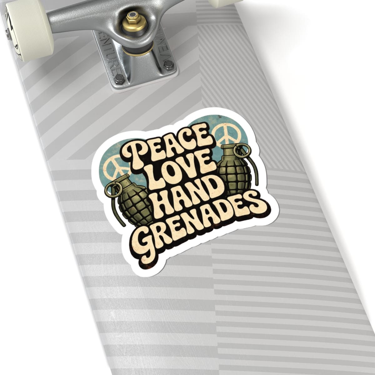 K-Factor Supply Co Peace Love Grenades Sticker