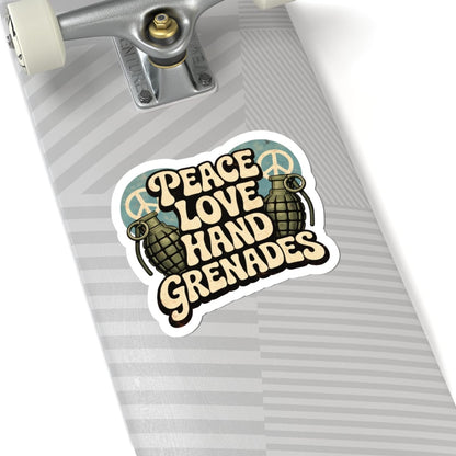 K-Factor Supply Co Peace Love Grenades Sticker