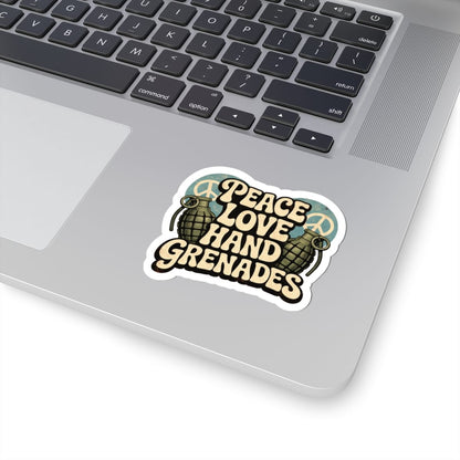 K-Factor Supply Co Peace Love Grenades Sticker
