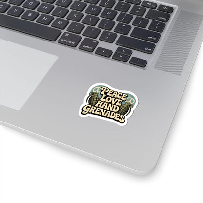 K-Factor Supply Co Peace Love Grenades Sticker