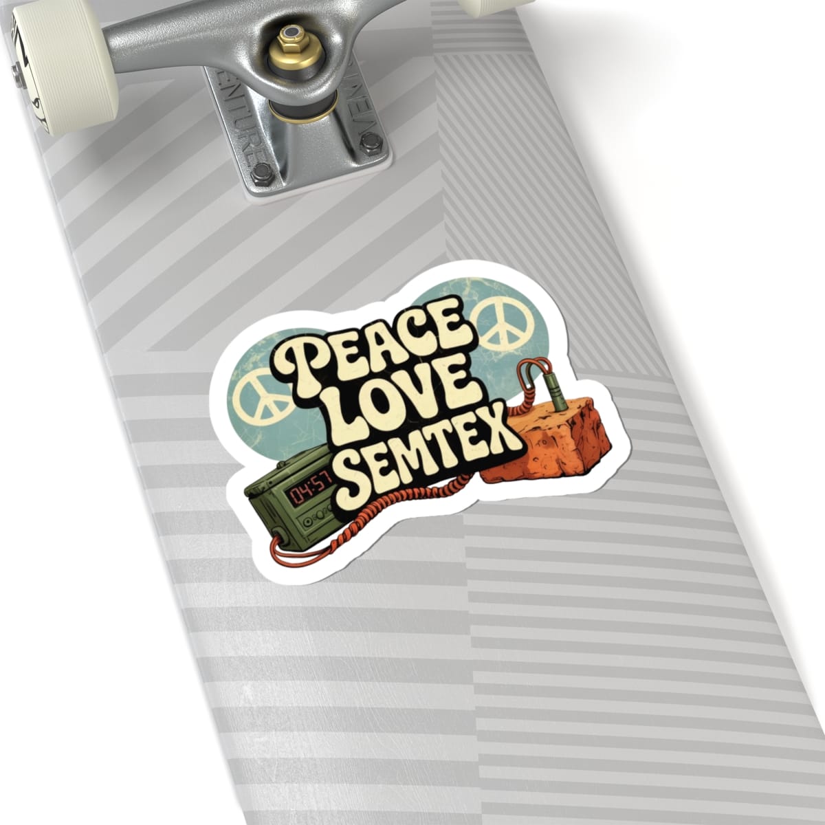 K-Factor Supply Co Peace Love Semtex  Sticker
