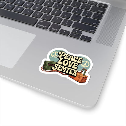 K-Factor Supply Co Peace Love Semtex  Sticker