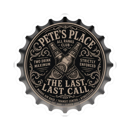 K-Factor Supply Co Pete's Place Sticker 2" × 2" / White