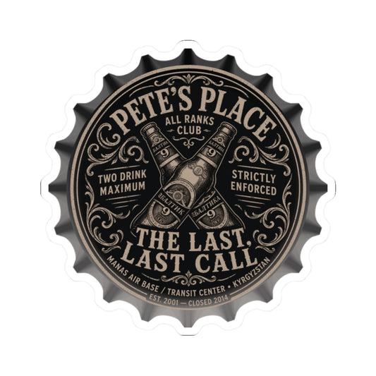 K-Factor Supply Co Pete's Place Sticker 2" × 2" / White
