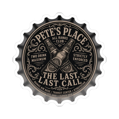 K-Factor Supply Co Pete's Place Sticker 3" × 3" / White