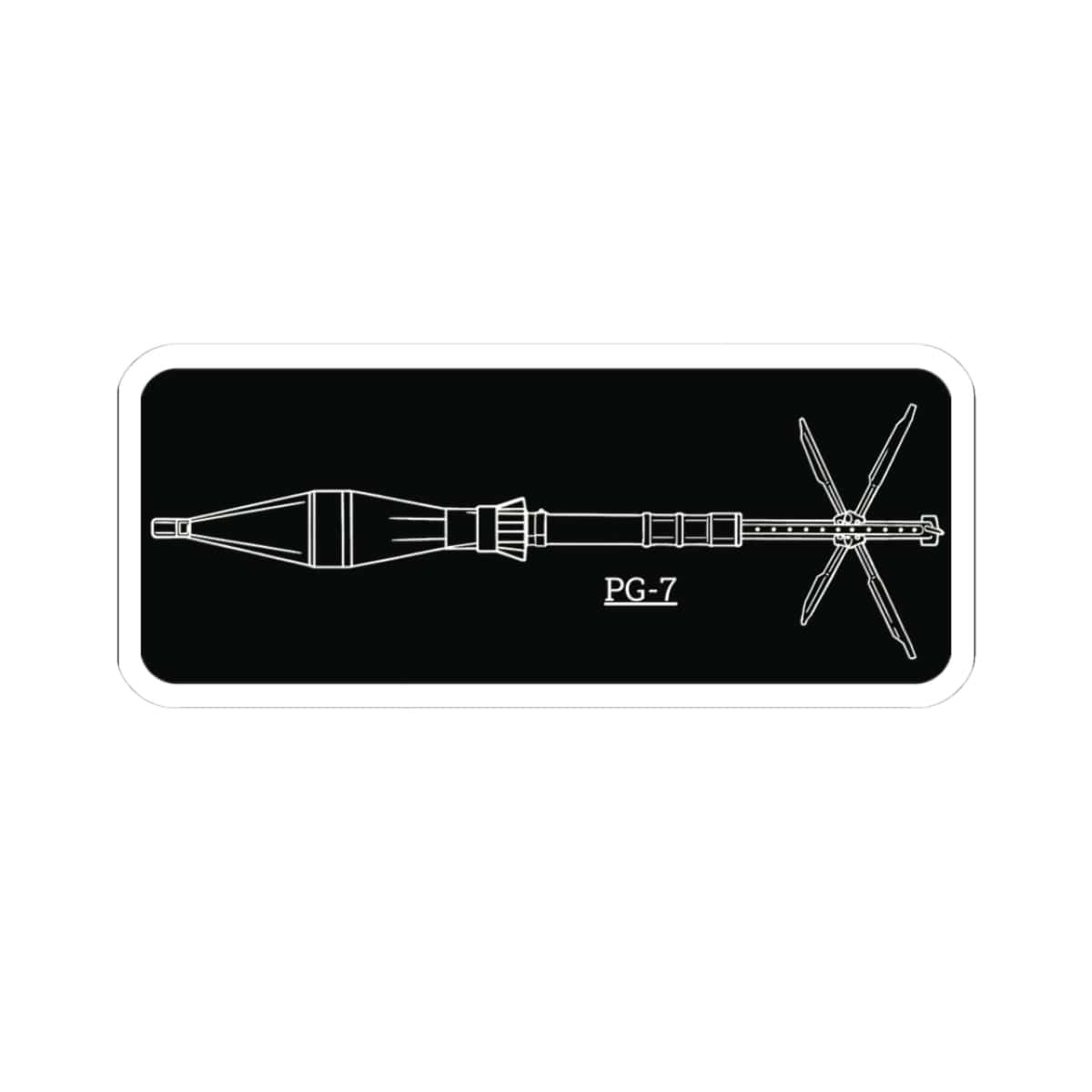 K-Factor Supply Co PG-7 RPG Technical Sticker 3" × 3"
