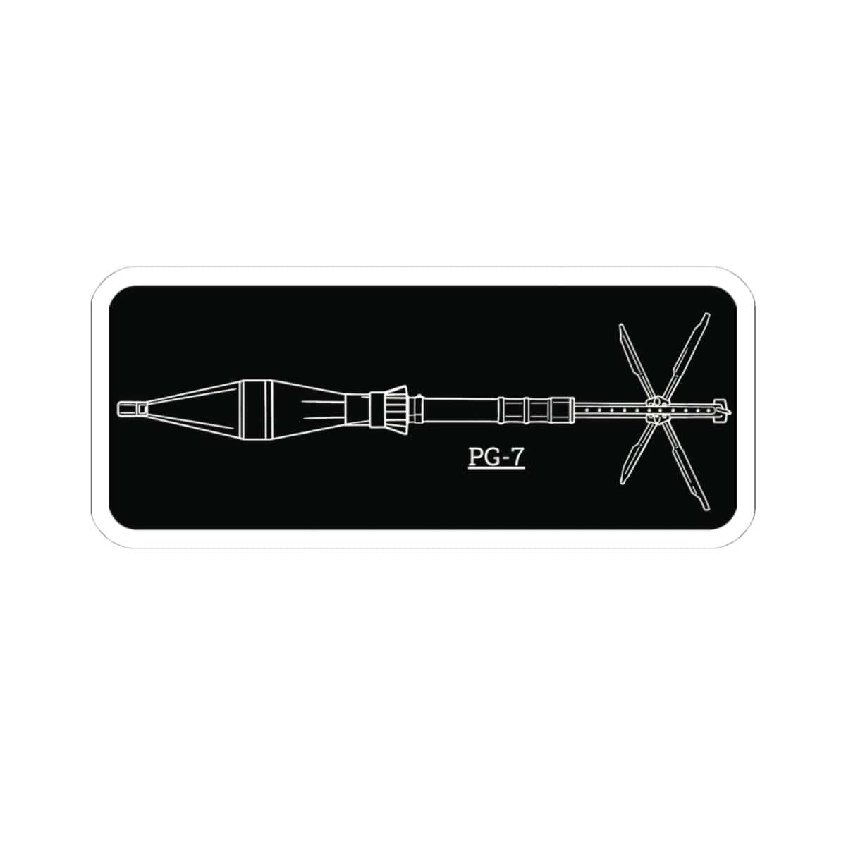 K-Factor Supply Co PG-7 RPG Technical Sticker 4" × 4"