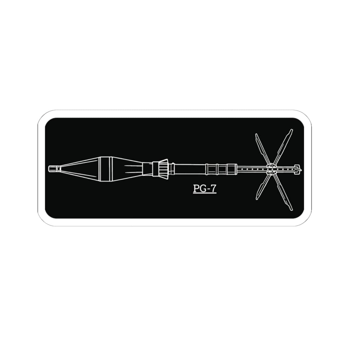 K-Factor Supply Co PG-7 RPG Technical Sticker 6" × 6"