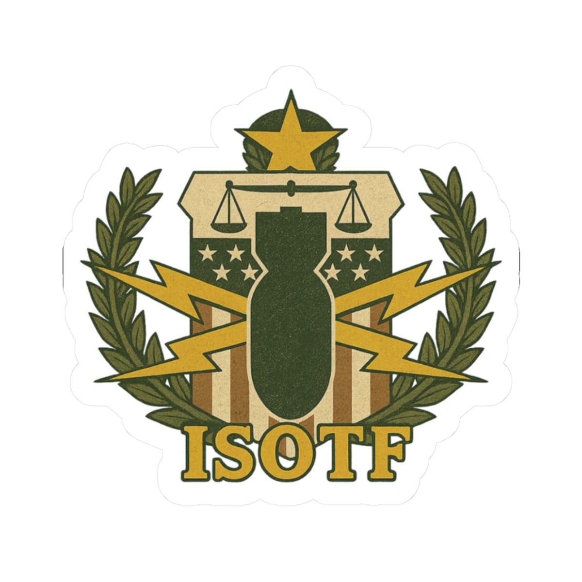 K-Factor Supply Co PSBT ISOTF Sticker 2" × 2"