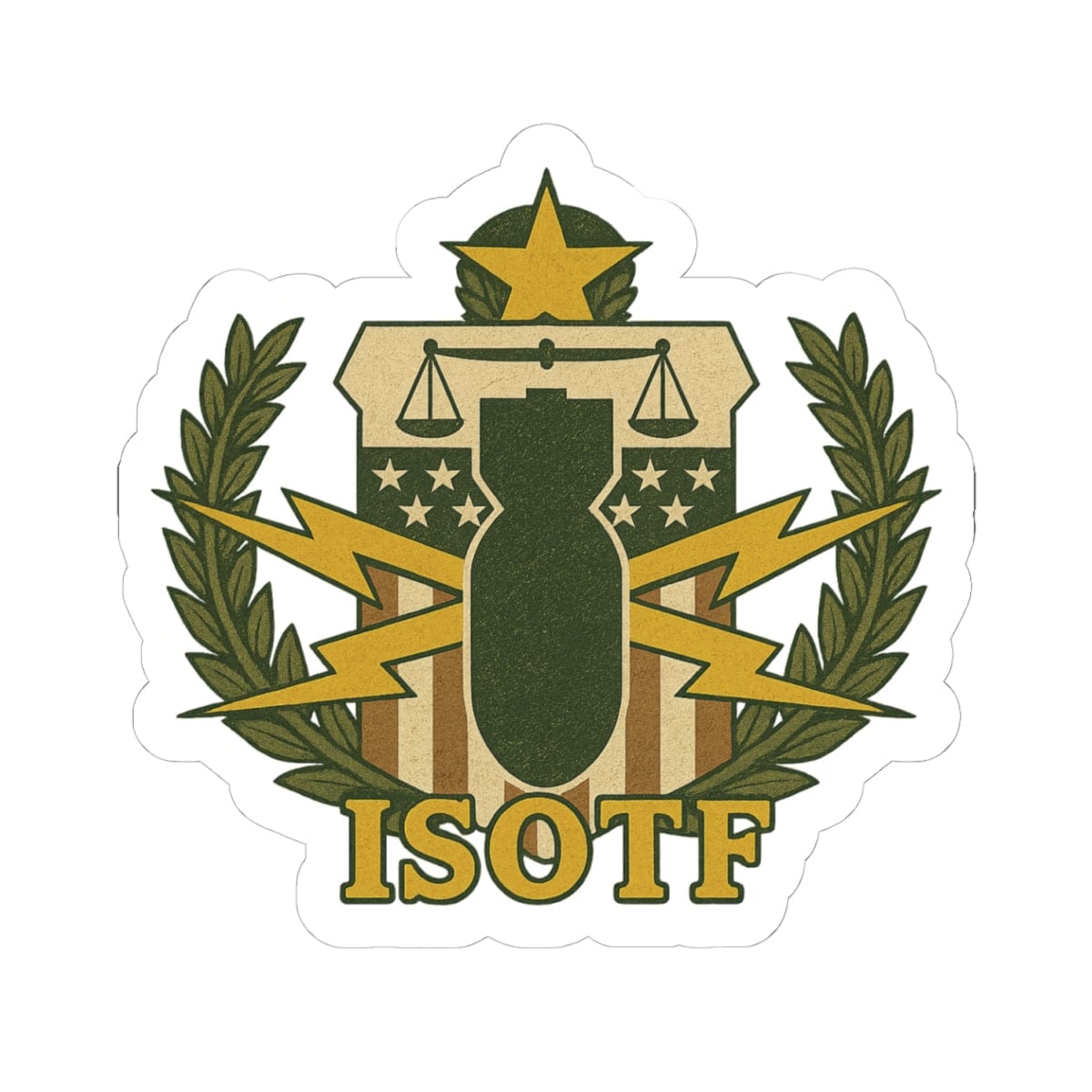 K-Factor Supply Co PSBT ISOTF Sticker 4" × 4"