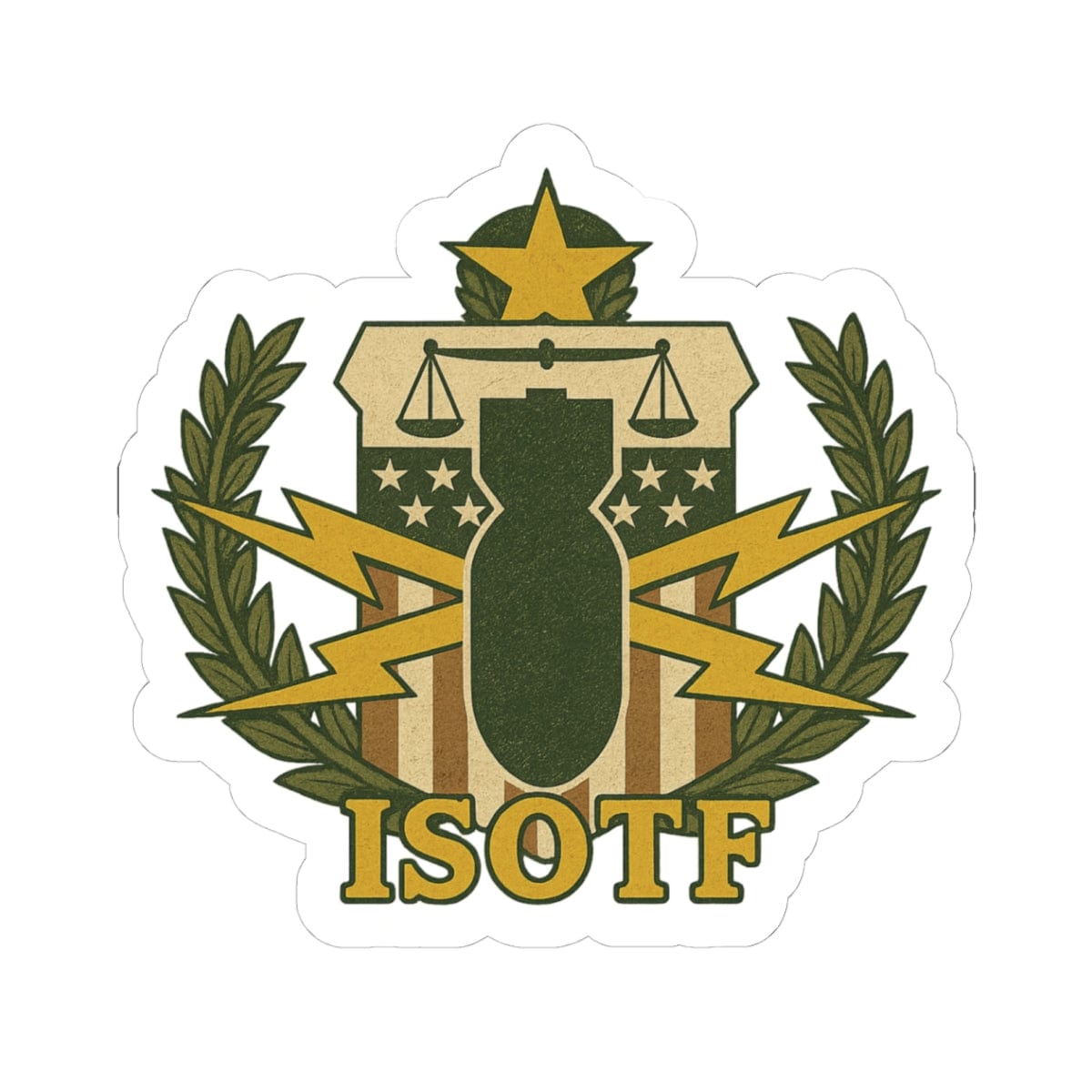 K-Factor Supply Co PSBT ISOTF Sticker 6" × 6"