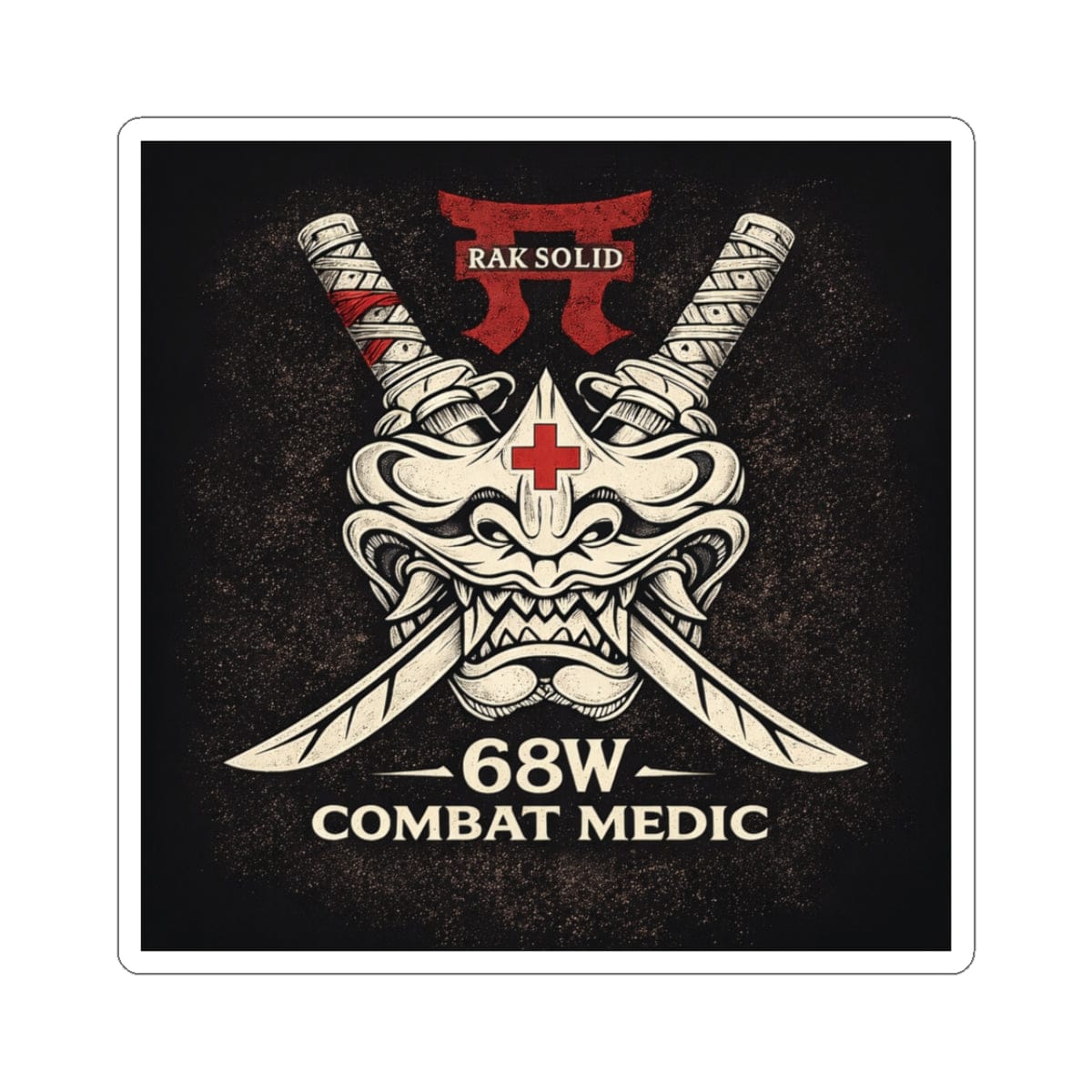 K-Factor Supply Co Rak Solid (68 Whiskey) Sticker 3" × 3"