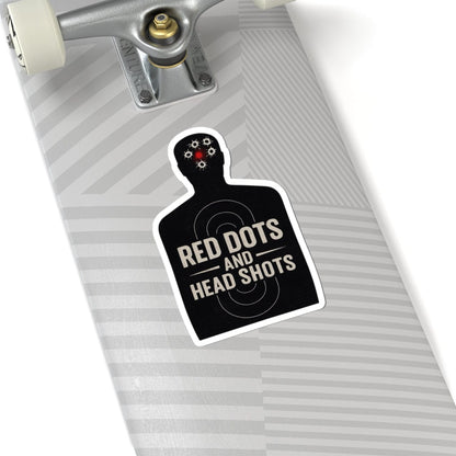 K-Factor Supply Co Red Dots and Head Shots Sticker
