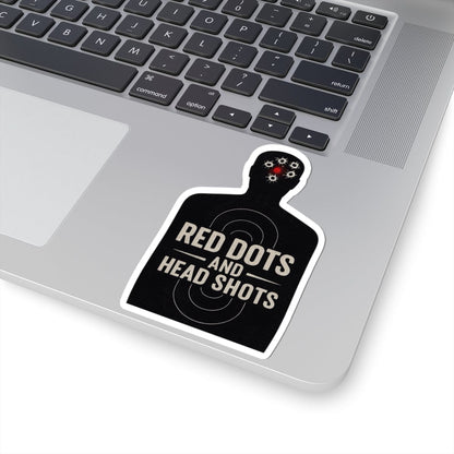 K-Factor Supply Co Red Dots and Head Shots Sticker
